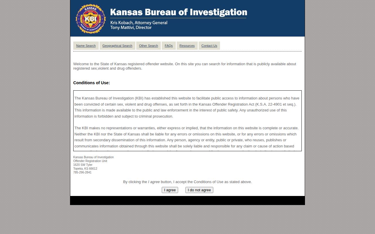 Kansas registry photo source for Barton County released inmate research
